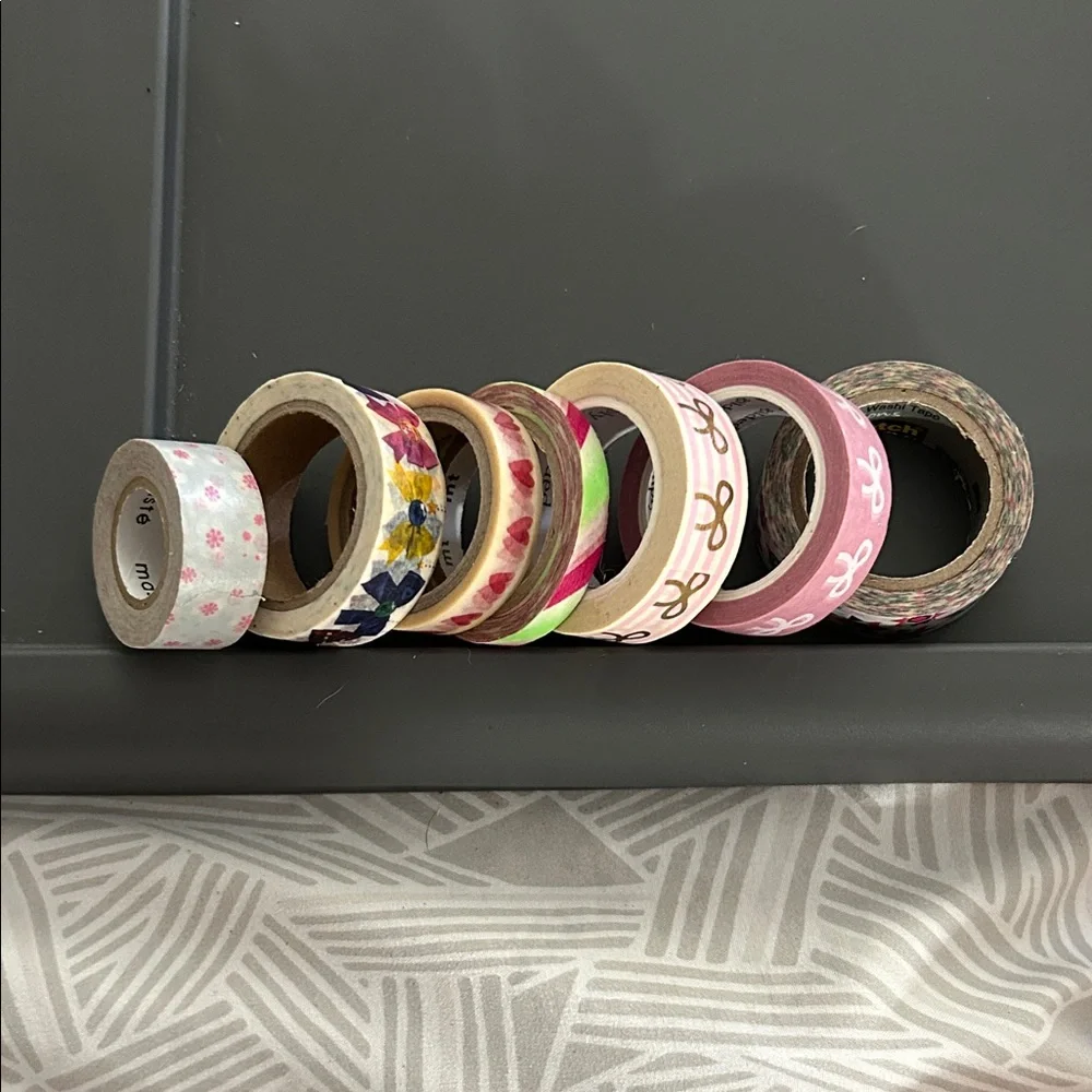 Colorful Patterned Washi Tape Set for Kids